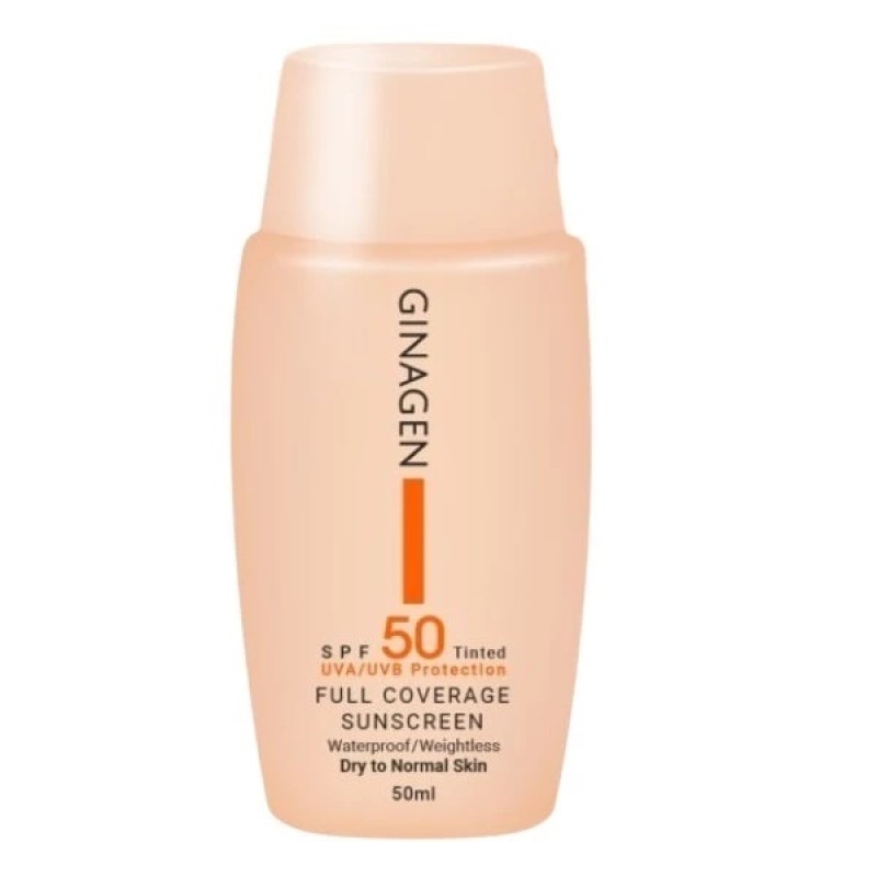 ضد آفتاب رنگی پوست نرمال و خشک ژیناژن No 3 بژ تیره SPF 50