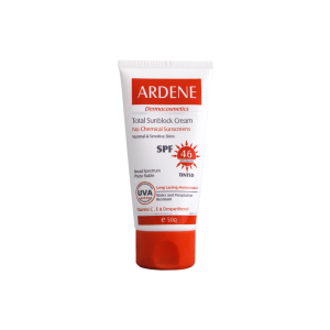 کرم ضد آفتاب رنگی SPF46 آردن فاقد جاذب های شیمیایی مناسب پوست های معمولی و حساس ۵۰ گرم