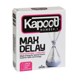 کاندوم تاخیری مضاعف کاپوت مدل Max Delay 3 عددی