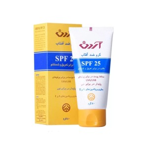 کرم ضد آفتاب آردن SPF۲۵ مقاوم در برابر تعریق و شستشو ۵۰ گرم