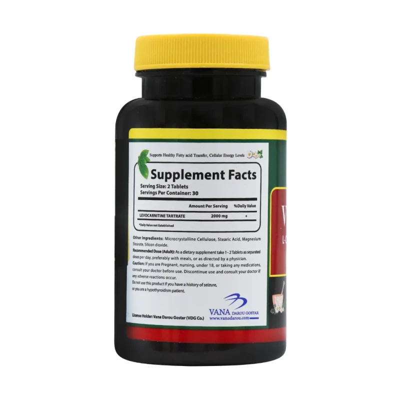 قرص ال کارنیتین وانا برن 1000 میلی گرم نورم لایف 60 عدد