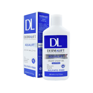 ژل شستشوی کرمدار درمالیفت مدل آکوالیفت مناسب پوست خشک حجم ۲۰۰ میلی لیتر