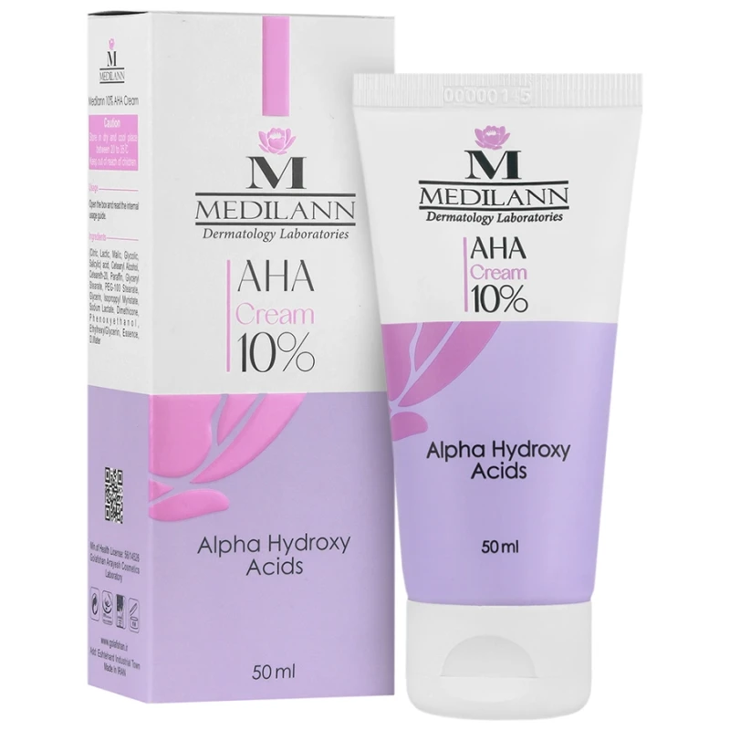 کرم لایه بردار AHA مدیلن مناسب انواع پوست ۵۰ میلی لیتر
