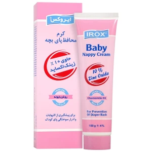کرم محافظ پای بچه ایروکس حاوی ۱۰ درصد زینک اکساید حجم ۱۰۰ میلی لیتر