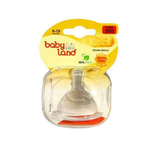 سر شیشه کودک دهانه عریض بیبی لند کد 500 مناسب نوزادان 6 تا 18 ماه