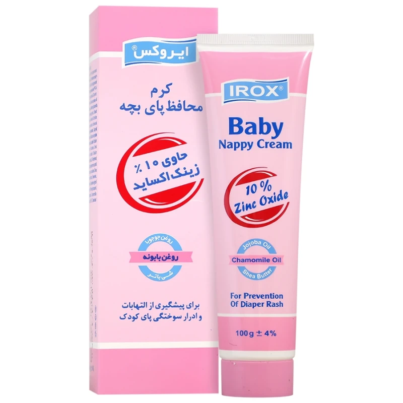 کرم محافظ پای بچه ایروکس حاوی ۱۰ درصد زینک اکساید حجم ۱۰۰ میلی لیتر