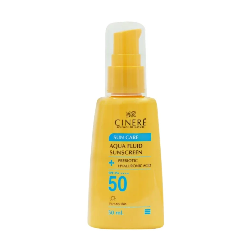 فلوئید ضد آفتاب SPF50 سینره بدون رنگ مناسب پوست چرب 50 میلی لیتر