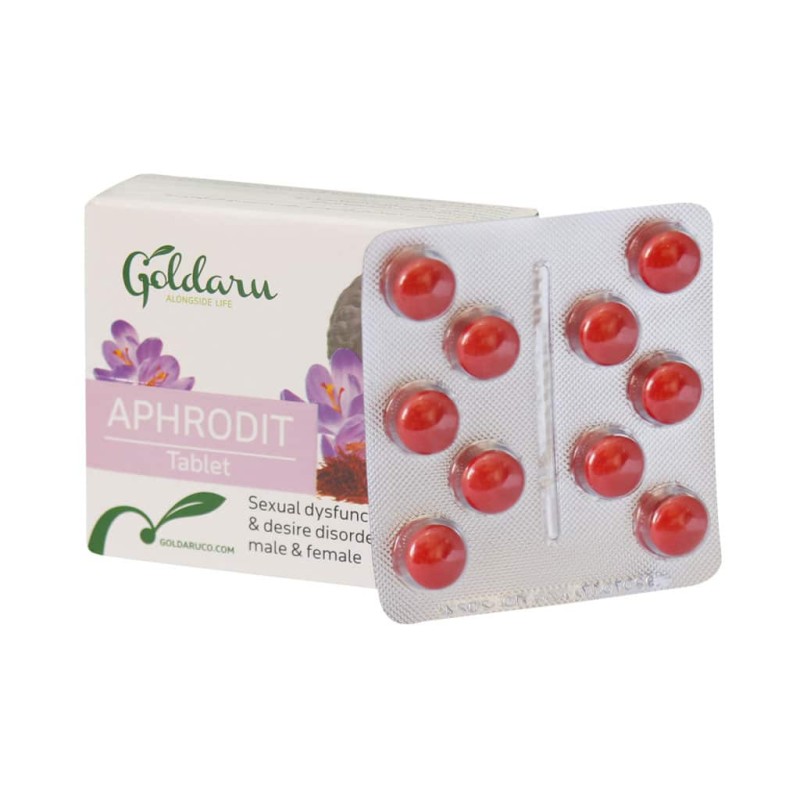 قرص روکش‌دار آفرودیت گل دارو ۳۰ عددی
