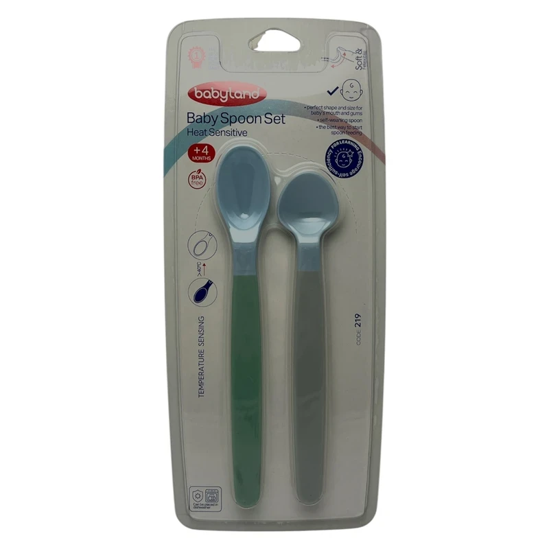 قاشق غذا خوری سیلیکونی بیبی لند کد 219