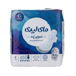 نوار بهداشتی مای لیدی سوپرپد نیمه ضخیم سایز خیلی خیلی بزرگ بسته ۷ عددی