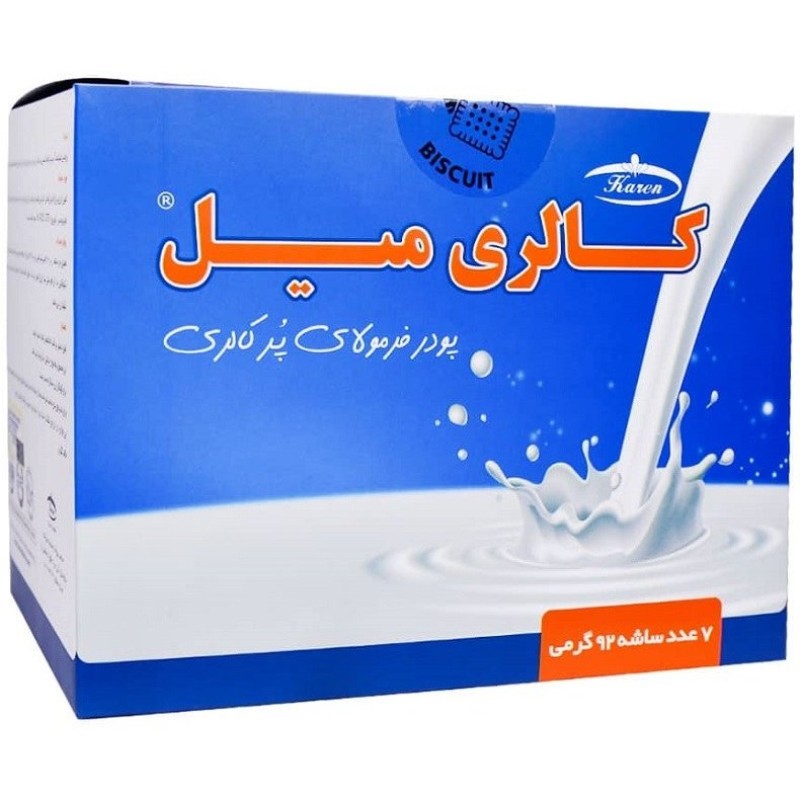 پودر کالری میل کارن طعم بیسکوییت ۷ عدد ۹۲ گرم